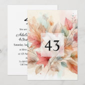 Minimalistische kalligrafie tekst verjaardagsfeest kaart (Voorkant / Achterkant)