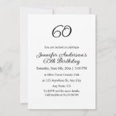 Minimalistische kalligrafie tekst verjaardagsfeest kaart (Achterkant)