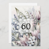 Minimalistische kalligrafie tekst verjaardagsfeest kaart (Voorkant / Achterkant)