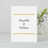 Minimalistische kalligrafie tekstuitnodiging folie uitnodiging (Staand Voorkant)