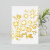 Minimalistische kalligrafie tekstuitnodiging folie uitnodiging (Staand Voorkant)