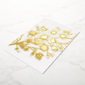 Minimalistische kalligrafie tekstuitnodiging folie uitnodiging (Gedraaid)