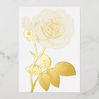 Minimalistische kalligrafie tekstuitnodiging folie uitnodiging