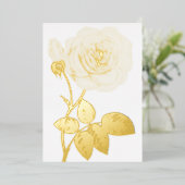 Minimalistische kalligrafie tekstuitnodiging folie uitnodiging (Staand Voorkant)