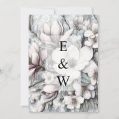 Minimalistische kalligrafie tekstuitnodiging kaart (Voorkant)