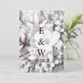 Minimalistische kalligrafie tekstuitnodiging kaart (Staand voorkant)