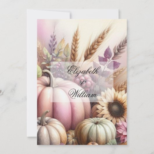 Minimalistische kalligrafie tekstuitnodiging kaart (Voorkant)