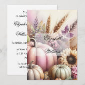 Minimalistische kalligrafie tekstuitnodiging kaart (Voorkant / Achterkant)