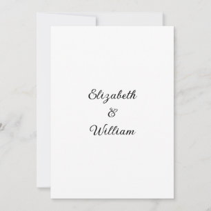 Minimalistische kalligrafie tekstuitnodiging kaart