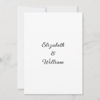 Minimalistische kalligrafie tekstuitnodiging kaart
