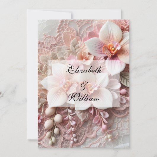 Minimalistische kalligrafie tekstuitnodiging kaart (Voorkant)