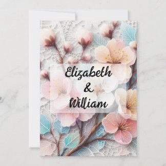 Minimalistische kalligrafie tekstuitnodiging kaart