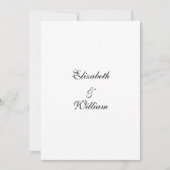 Minimalistische kalligrafie tekstuitnodiging kaart (Voorkant)