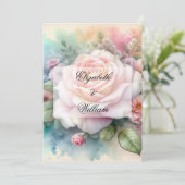 Minimalistische kalligrafie tekstuitnodiging kaart (Staand voorkant)