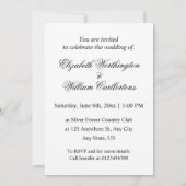 Minimalistische kalligrafie tekstuitnodiging kaart (Achterkant)