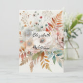 Minimalistische kalligrafie tekstuitnodiging kaart (Staand voorkant)