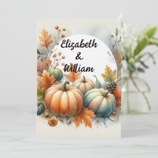 Minimalistische kalligrafie tekstuitnodiging kaart (Staand voorkant)