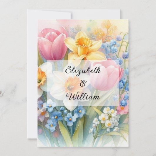 Minimalistische kalligrafie tekstuitnodiging kaart (Voorkant)