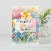 Minimalistische kalligrafie tekstuitnodiging kaart (Staand voorkant)