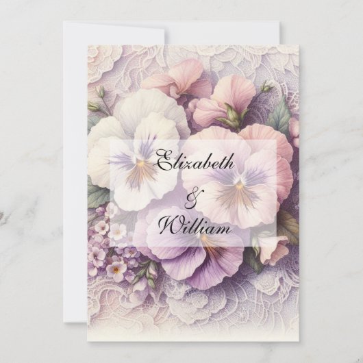 Minimalistische kalligrafie tekstuitnodiging kaart (Voorkant)