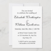 Minimalistische kalligrafie tekstuitnodiging kaart (Achterkant)