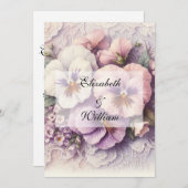 Minimalistische kalligrafie tekstuitnodiging kaart (Voorkant / Achterkant)