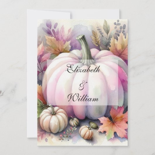 Minimalistische kalligrafie tekstuitnodiging kaart (Voorkant)