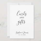 Minimalistische Kalligrafie Trouwkaarten & Geschen Kaart (Voorkant)