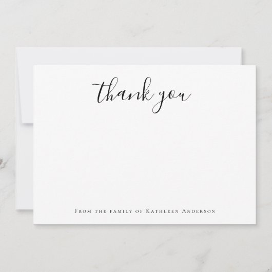 Minimalistische kalligrafie uit de familie van notitiekaartje (Voorkant)