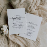 Minimalistische kalligrafie vrijgezellenweekend kaart<br><div class="desc">Deze minimalistische uitnodiging voor het weekeinde van het calligrafische bachelorette is perfect voor een rustige gebeurtenis. Het eenvoudige en elegante ontwerp kenmerkt klassieke en fancy manuscripttypografie in zwart-wit.</div>