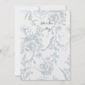 Minimalistische kalligrafie Zwart-wit bruiloft Kaart (Achterkant)