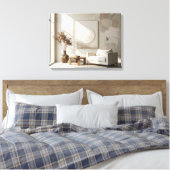 Minimalistische kamer canvas afdruk (Insitu (Slaapkamer))