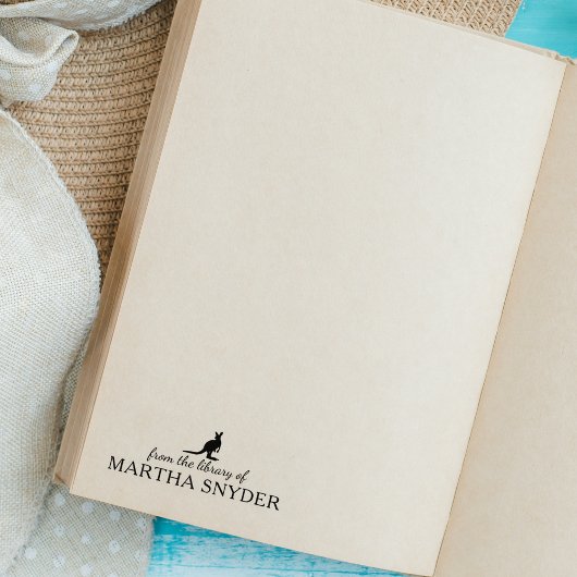 Minimalistische kangoeroe uit de bibliotheek van h rubberstempel