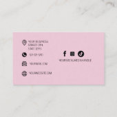 Minimalistische kapper visitekaartje (Achterkant)