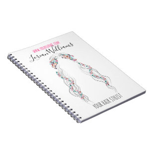 Minimalistische Kapsel Bruid Golvend Haar Chic Blo Notitieboek