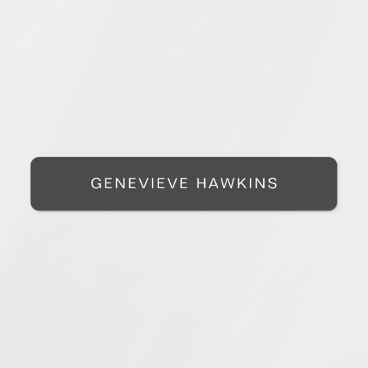 Minimalistische karamel thema naamlabels labels (Design 1)