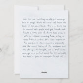 MINIMALISTISCHE KARTKAART VOOR DE FEESTdagen | Ber Feestdagenkaart (Achterkant)