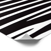 Minimalistische kat in strepen poster (Hoek)