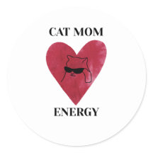 Minimalistische kat mama energie