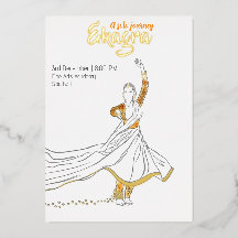 Minimalistische Kathak Solo Dansuitvoering