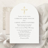 Minimalistische katholieke huwelijksmis kaart