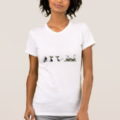 Minimalistische katten dames T-shirt - Mooie kitte (Voorkant)