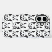 Minimalistische kattengezichten Case-Mate iPhone case (Achterkant (horizontaal))