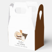 Minimalistische Kawaii S'more Love & Fun Baby show Bedankdoosjes (Geopend)