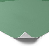 Minimalistische "Keep Calm" Saliegroene Abstracte Poster (Hoek)
