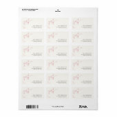 Minimalistische kerst adreslabels etiket (Full Sheet)