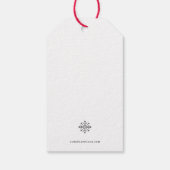 Minimalistische Kerst Calligrafie Gift Tag Cadeaulabel (Achterkant)