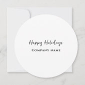 Minimalistische kerst cocktail party corporate kaart (Achterkant)