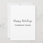 Minimalistische kerst cocktail party corporate kaart (Achterkant)