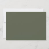 Minimalistische Kerst Custom Photo Forest Green Feestdagenkaart (Achterkant)